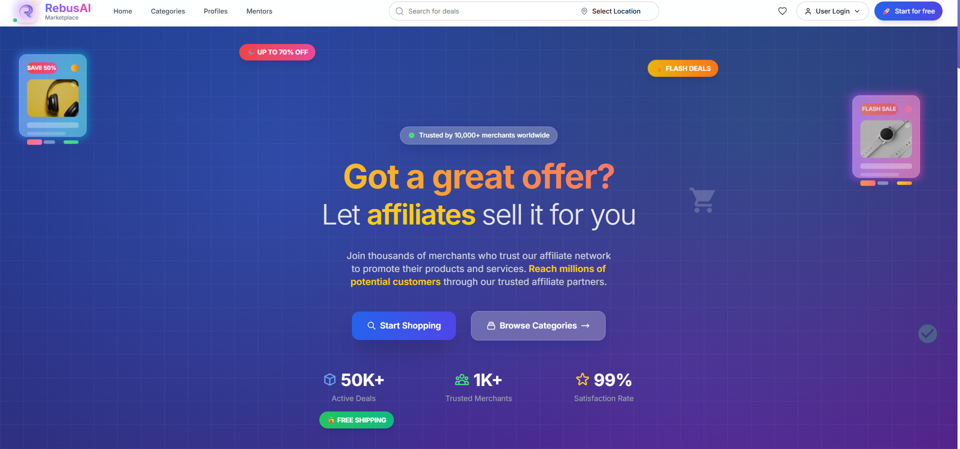 Your Offer, Amplified by Affiliates.